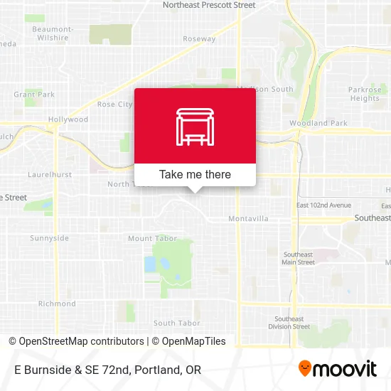 Mapa de E Burnside & SE 72nd