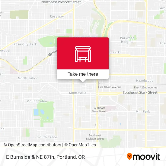 Mapa de E Burnside & NE 87th