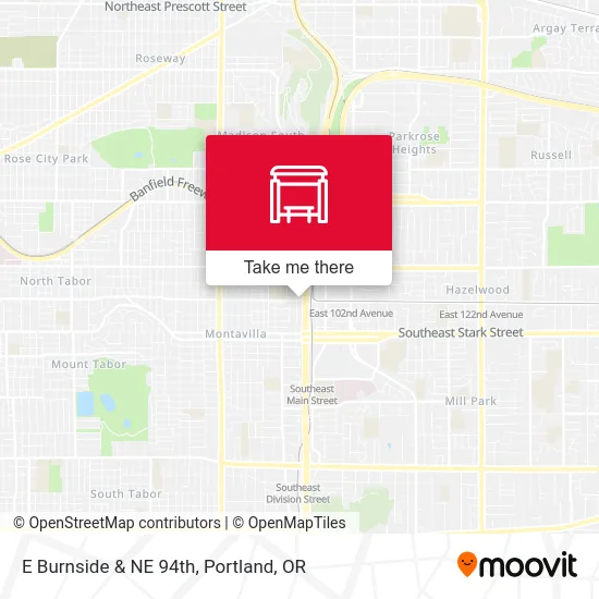 Mapa de E Burnside & NE 94th