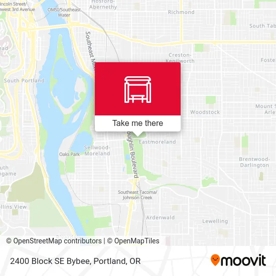 2400 Block SE Bybee map