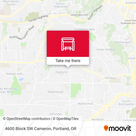 Mapa de 4600 Block SW Cameron