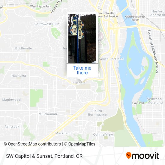 Mapa de SW Capitol & Sunset