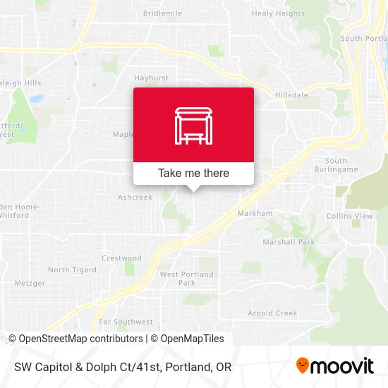 SW Capitol & Dolph Ct/41st map