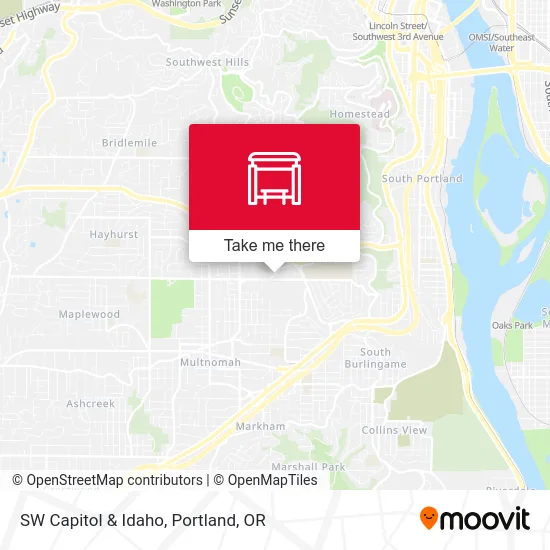 SW Capitol & Idaho map