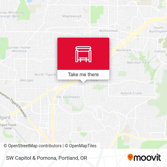 Mapa de SW Capitol & Pomona