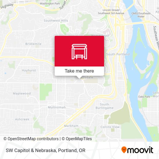 SW Capitol & Nebraska map