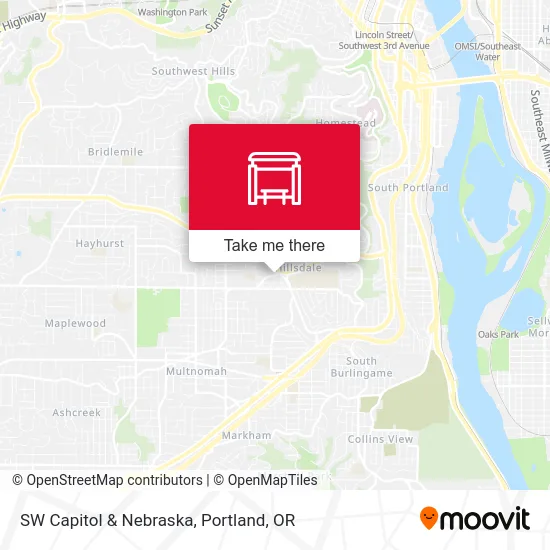 SW Capitol & Nebraska map