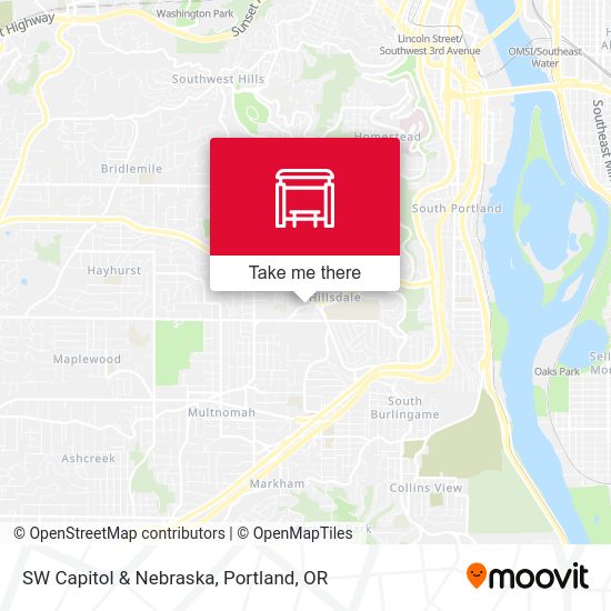 SW Capitol & Nebraska map