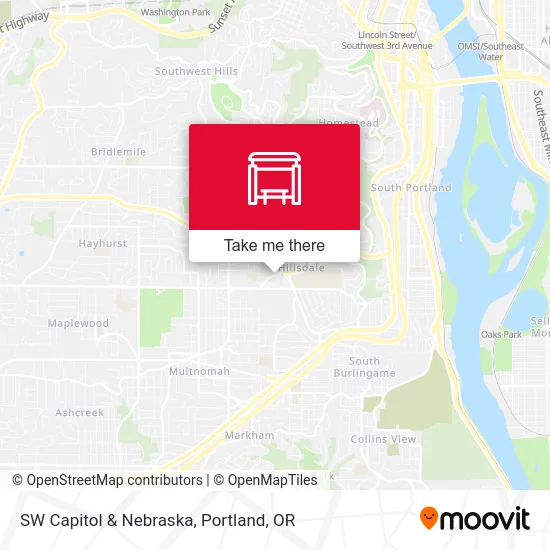 SW Capitol & Nebraska map