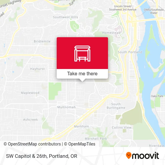 SW Capitol & 26th map