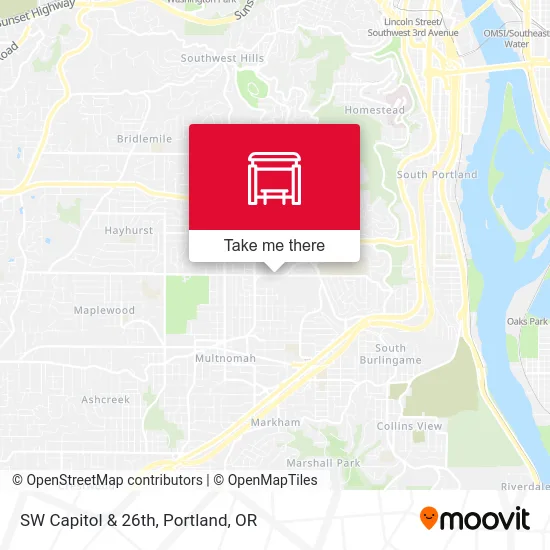 SW Capitol & 26th map
