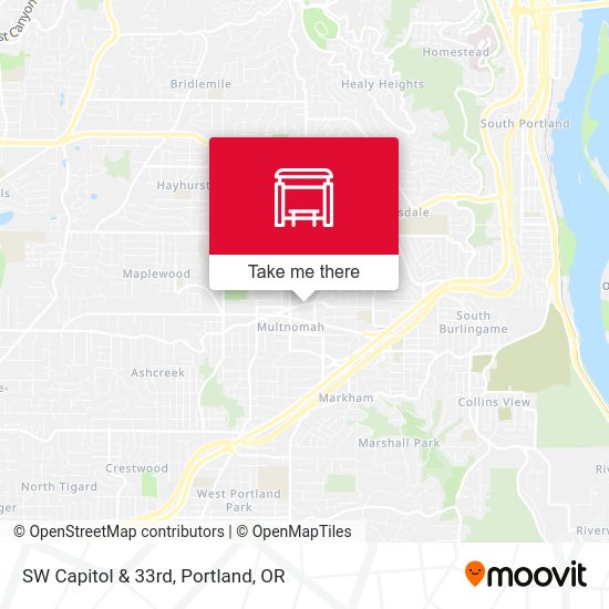 Mapa de SW Capitol & 33rd