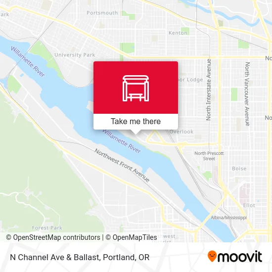 N Channel Ave & Ballast map