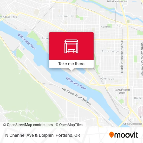 Mapa de N Channel Ave & Dolphin