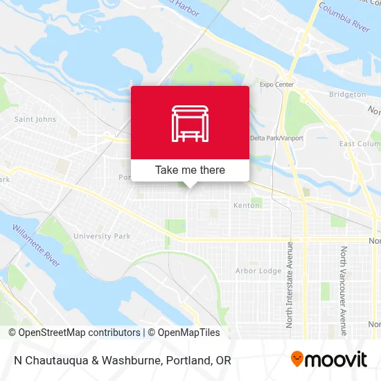 Mapa de N Chautauqua & Washburne