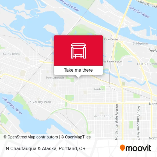 Mapa de N Chautauqua & Alaska