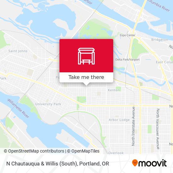 N Chautauqua & Willis (South) map