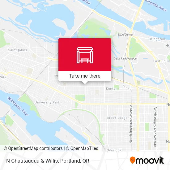 N Chautauqua & Willis map