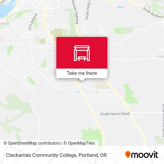 Clackamas Community College map