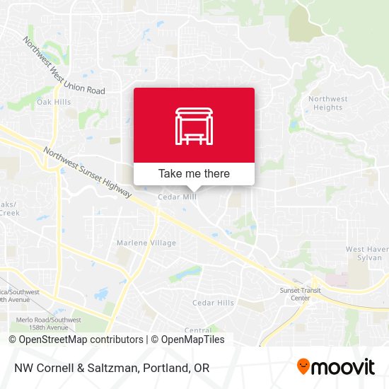 NW Cornell & Saltzman (East) map