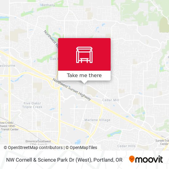 NW Cornell & Science Park Dr (West) map