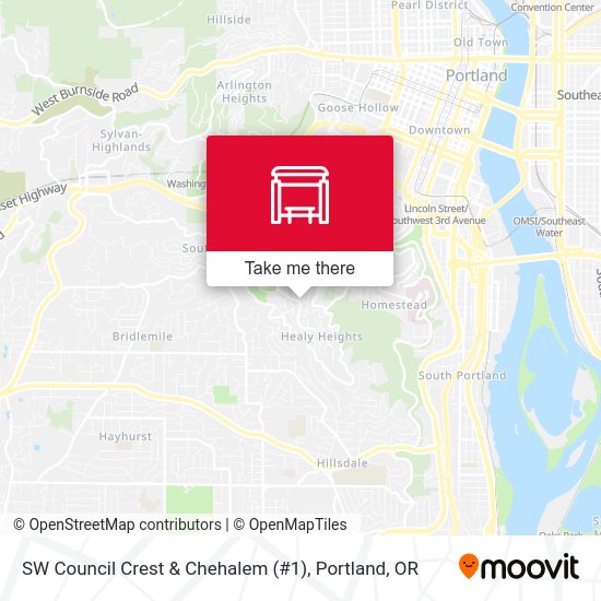 Mapa de SW Council Crest & Chehalem (#1)