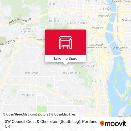 Mapa de SW Council Crest & Chehalem (South Leg)
