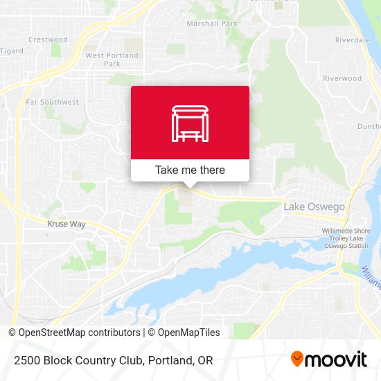 Mapa de 2500 Block Country Club