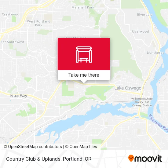 Country Club & Uplands map