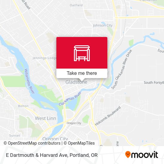 E Dartmouth & Harvard Ave map