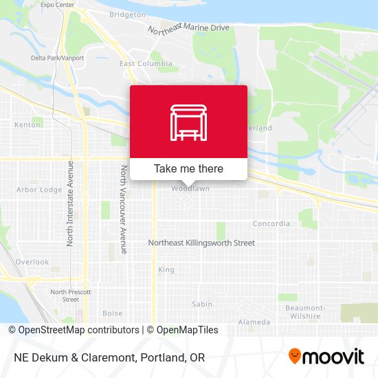Mapa de NE Dekum & Claremont