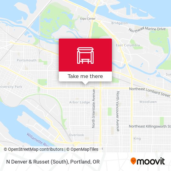 N Denver & Russet (South) map