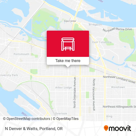 N Denver & Watts map