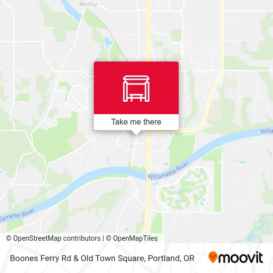 Boones Ferry Rd & Old Town Square map