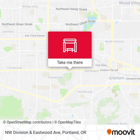 Mapa de NW Division & Eastwood Ave