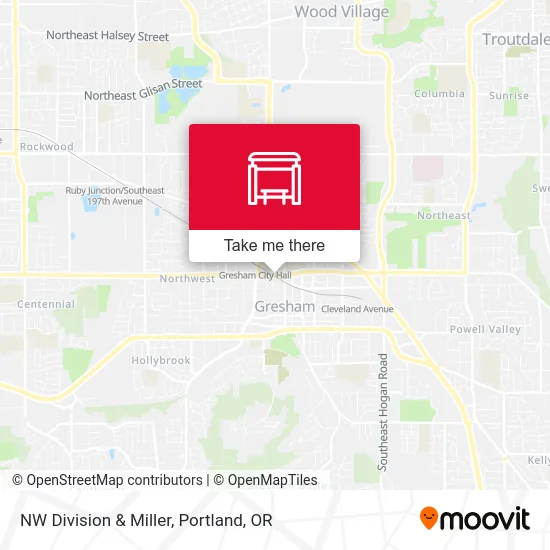 Mapa de NW Division & Miller