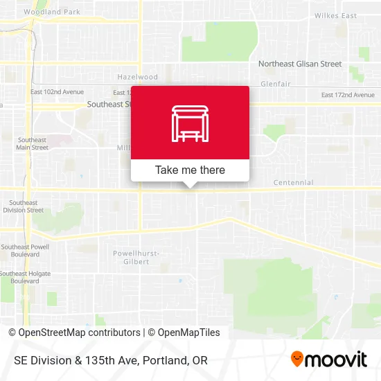 Mapa de SE Division & 135th Ave