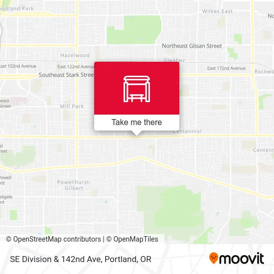 Mapa de SE Division & 142nd Ave