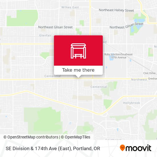 SE Division & 174th Ave (East) map