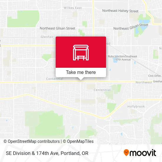 Mapa de SE Division & 174th Ave