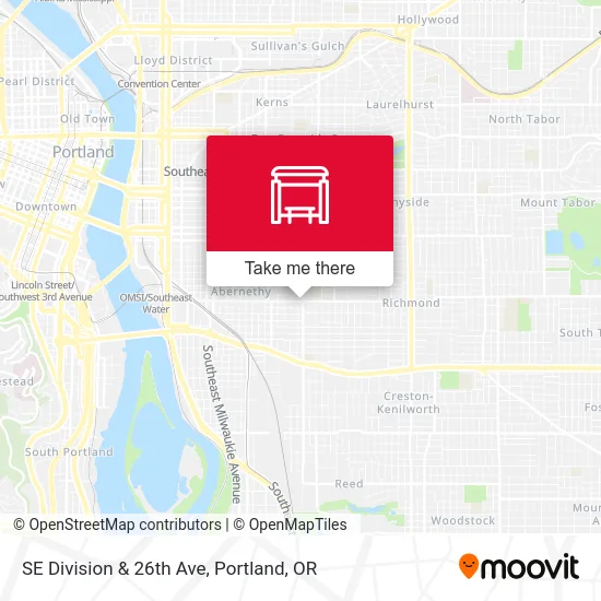 Mapa de SE Division & 26th Ave