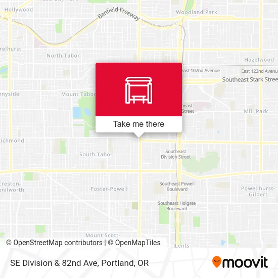 Mapa de SE Division & 82nd Ave