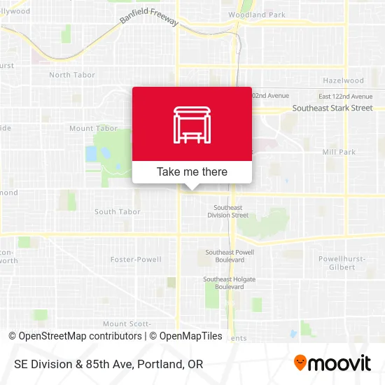 Mapa de SE Division & 85th Ave