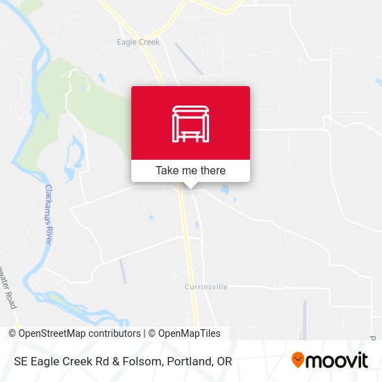 Mapa de SE Eagle Creek Rd & Folsom