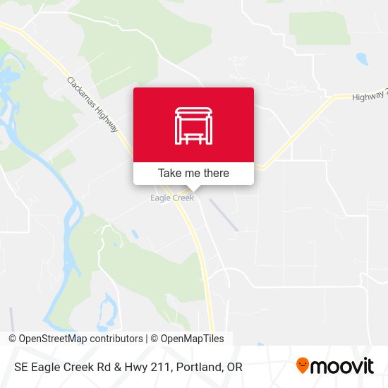 SE Eagle Creek Rd & Hwy 211 map