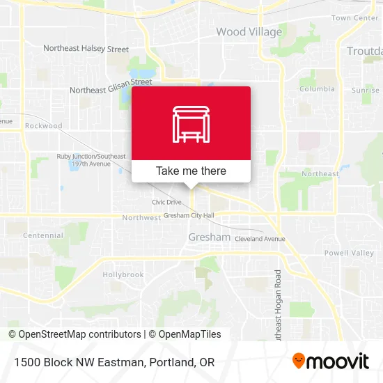 1500 Block NW Eastman map