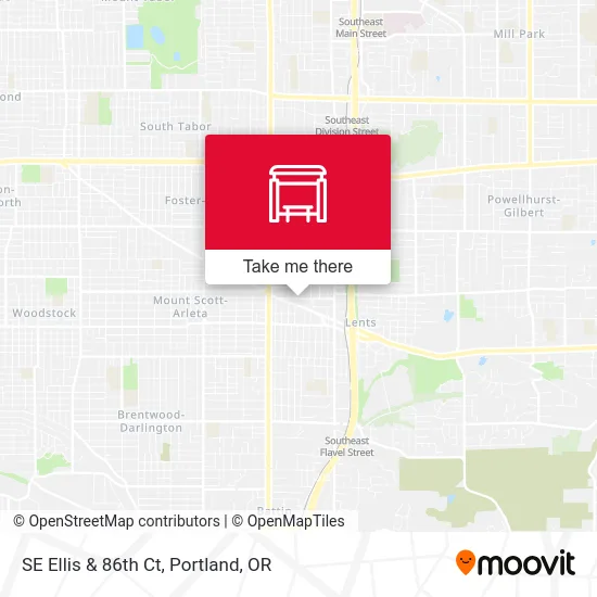 SE Ellis & 86th Ct map