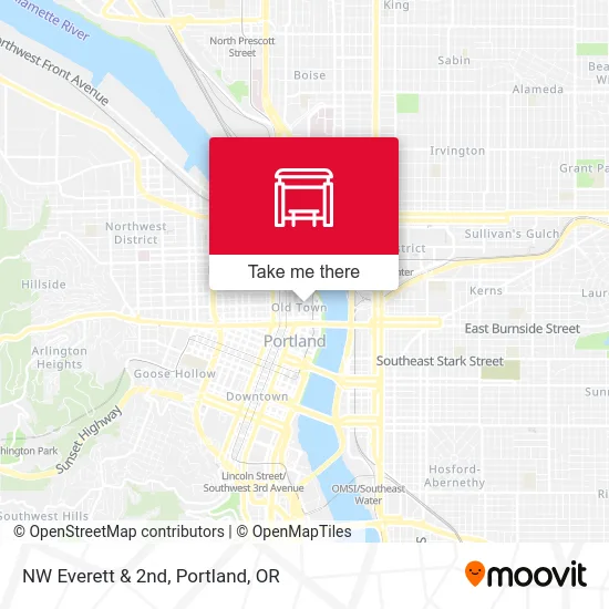 NW Everett & 2nd map