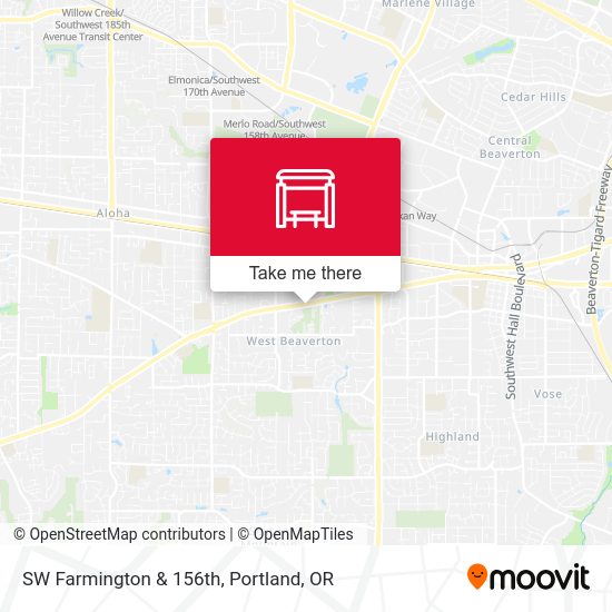 Mapa de SW Farmington & 156th