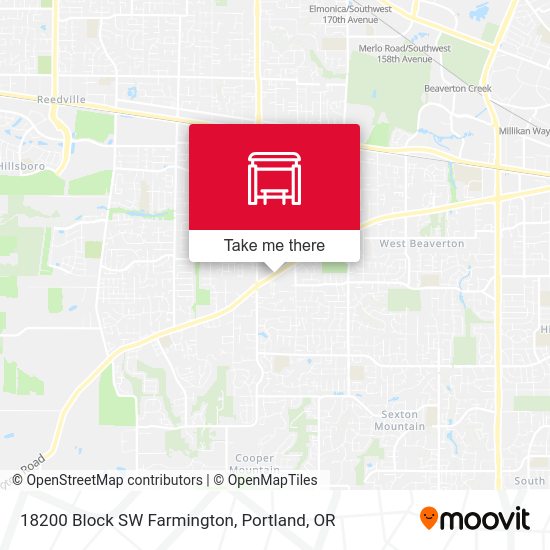 18200 Block SW Farmington map